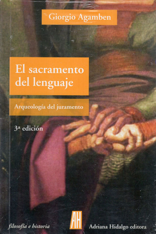Imagen de EL SACRAMENTO DEL LENGUAJE / GIORGIO AGAMBEN