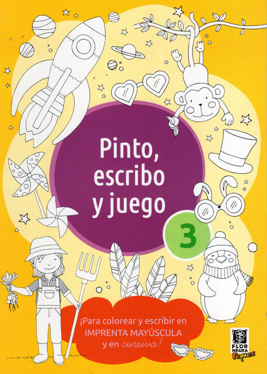 Imagen de PINTO, ESCRIBO Y JUEGO 3 / FLOR NEGRA PEQUES