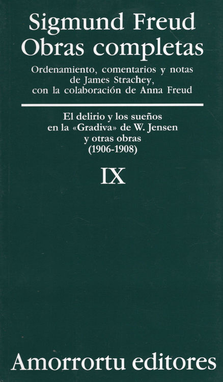 Imagen de OBRAS COMPLETAS IX / SIGMUND FREUD