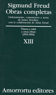 Imagen de OBRAS COMPLETAS XIII / SIGMUND FREUD