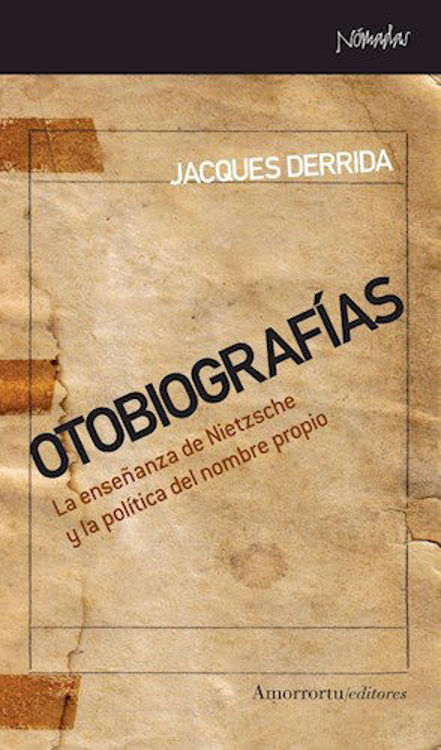 Imagen de OTOBIOGRAFIAS / JACQUES DERRIDA
