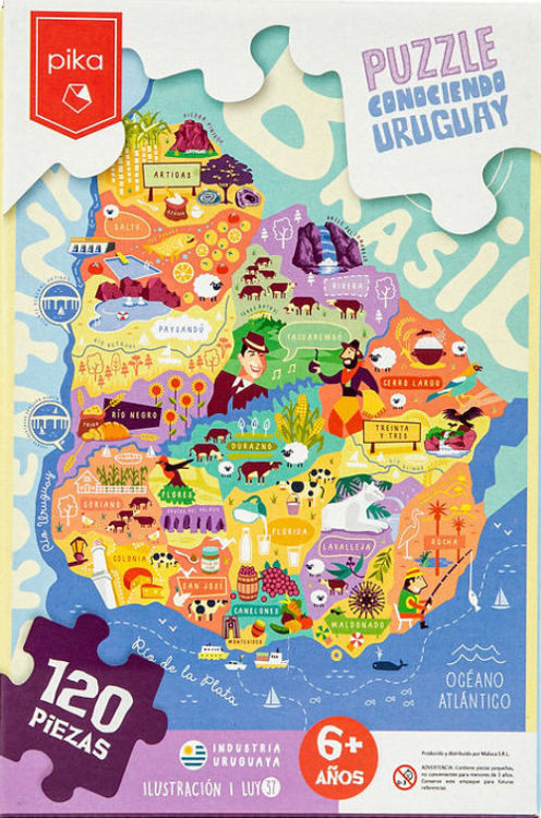 Imagen de CONOCIENDO A URUGUAY PUZZLE 120 PIEZAS / PIKA