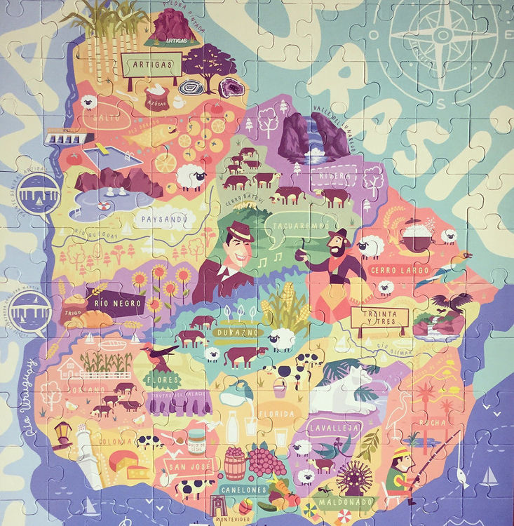 Imagen de CONOCIENDO A URUGUAY PUZZLE 120 PIEZAS / PIKA