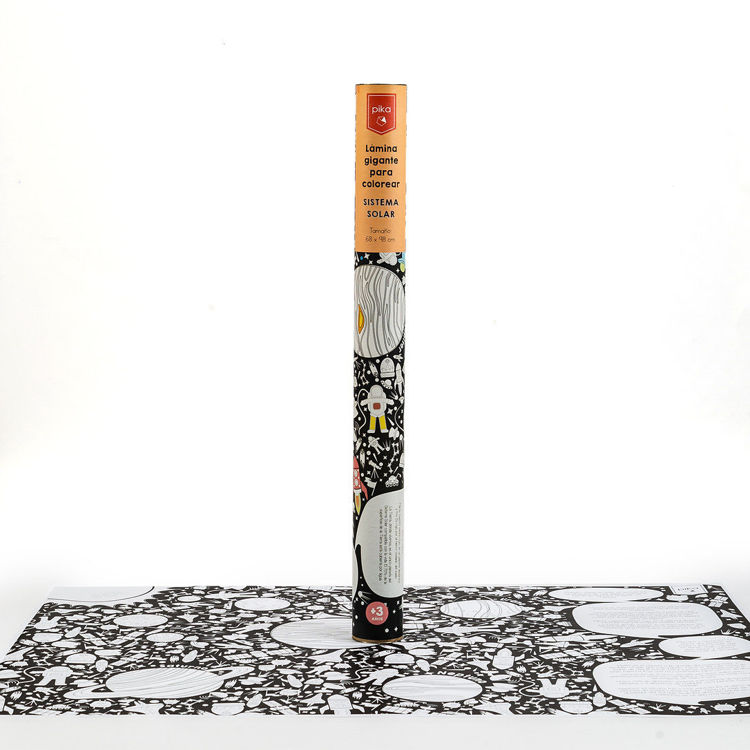 Imagen de SISTEMA SOLAR - LÁMINA GIGANTE PARA COLOREAR / PIKA